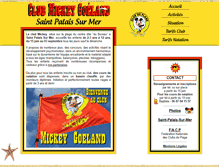 Tablet Screenshot of club-mickey-saint-palais-sur-mer.com
